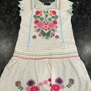Girls Hannah Banana Embroidered Dress - size 8